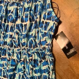 🌸🌸 Style & Co. Vibrant Blue and Black Dress
